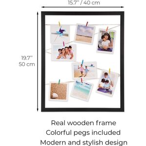 Victoria Collection Κορνίζα Milano 40x50 Polaroid, μαύρο 13996098 4741326213755