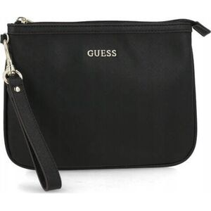 Guess Guess, Vanille, Synthetic Leather, Bag, Toiletry, Black, For Women, 25 x 19 x 2 cm For Women