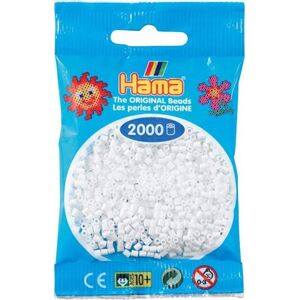 Hama mini perler hvid