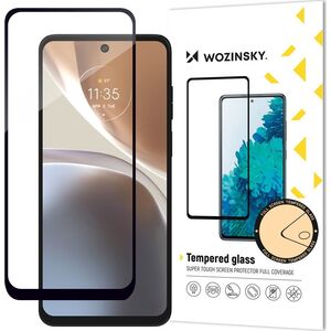 Wozinsky Wozinsky Full Glue Tempered Glass szkło hartowane Motorola Moto G32 9H na cały ekran z czarną ramką