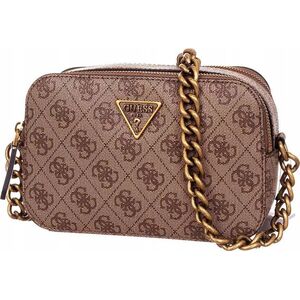 Guess, Dalma, Synthetic Leather, Camera Bag, Textile Crossbody Bag, Bronze, BW7425 VIN35, 20.32 x 7.62 x 13.97 cm, For Women For Women