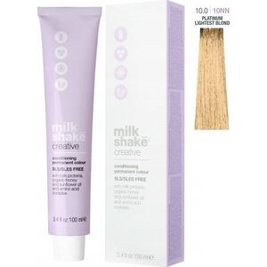 Milk Shake, Creative, SLS/SLES-Free, Permanent Hair Dye, 10.010NN Platinum Lightest Blond, 100 ml For Women