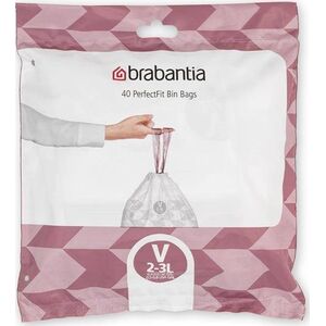 Brabantia Worki na śmieci PerfectFit rozmiar V 2-3L 40szt 100253