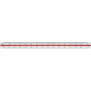 Linex Målestok trekantet Linex 313 1:2.5:5:10:20:50:100 13799730 5701221101747