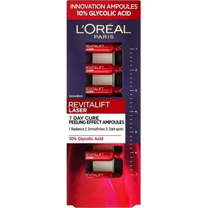 Σετ L'Oreal Paris, L'Oreal Paris, Revitalift Laser Renew, Γλυκολικό Οξύ, Peeling, Αμπούλες Θεραπευτικό Ορός, Για Πρόσωπο, 7 τμχ, 1 ml Για γυναίκες 14004931 3600523834402