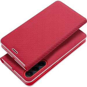 OEM Kabura LUNA Book Carbon do SAMSUNG A71 czerwony