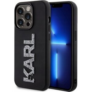 Karl Lagerfeld Karl Lagerfeld KLHCP15X3DMBKCK iPhone 15 Pro Max 6.7" czarny/black hardcase 3D Rubber Glitter Logo