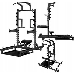 SMP01 STOJAK MULTIFUNKCYJNY Z PLATFORMĄ DO PODNOSZENIA CIĘŻARÓW I HIP THRUST COMMERCIAL HMS