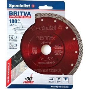 Specialist+ SPECIALIST+ δημ. δίσκος BRITVA, 180x1,8x25,4 χλστ 13765270 4779052490911