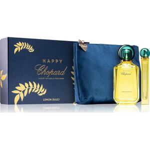 Chopard Happy Lemon Dulci Σετ Chopard: Happy Lemon Dulci, Eau De Parfum, Γυναικεία, 100 ml + Τσάντα μακιγιάζ, Μπλε + Happy Lemon Dulci, Eau De Parfum, Για Γυναίκες, 10 ml Κανένα 13787921 7640177361783