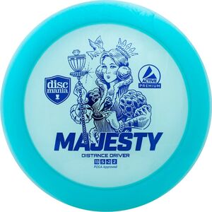 Discmania Blue Diskgolfo diskas Distance Driver MAJESTY Active Premium Mėlyna 13412843 6430074952686
