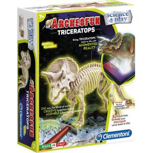 Clementoni Clementoni, Science & Play, Archeofun Triceratops Glow in The Dark, Puzzle, 61723, Unisex, Unisex 7+ ετών 13425327 8005125617234