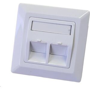 Zásuvka neosazená universální 2 port - 80x80