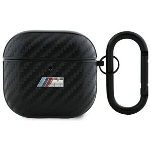 Original Case APPLE AIRPODS 4 BMW Cover PU Carbon M Collection (BMA4CMPUCA) black 3666339397432
