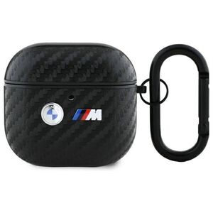 Original Case APPLE AIRPODS 4 BMW Carbon Double Metal Logo (BMA4WMPUCA2) black 3666339397449