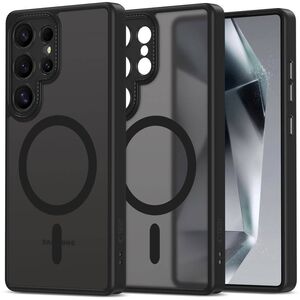 Case SAMSUNG GALAXY S25 ULTRA Tech-Protect MagCam MagSafe Matte black 5906302380343