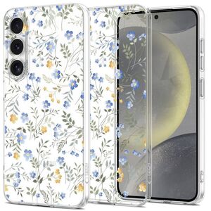 Case SAMSUNG GALAXY S25 Tech-Protect Flexair Spring Flowers transparent 5906302360444