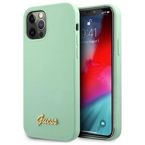 Guess Etui Guess GUHCP12LLSLMGGN Apple iPhone 12 Pro Max zielony/green hardcase Metal Logo Script