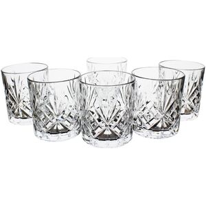Crystal whiskey glasses RCR MELODIA OF TUMBLERS, 6 pcs.