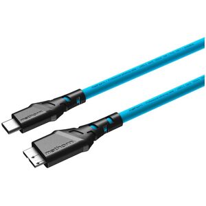 Καλώδιο USB Ednet Καλώδιο φωτογραφίας Mathorn MTC-230 2m 10Gbps USB C - MicroB ArcticBlue 14042807 5903175624390