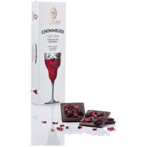Dark chocolate with dried sour cherries and rose petals Laurence Chommelier Red Wine, 100 g