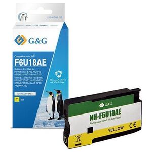 Tusz G&G G&G Kompatybilny Ink / Tusz Z F6U18Ae, Yellow, 1600S, Nh-R00953Xly, Dla Hp "Officejet Pro 8210/8211/8218