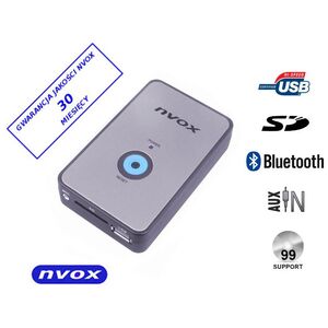 Nvox Zmieniarka cyfrowa emulator 10PIN, MP3, USB, SD, Bluetooth, BMW (NV1080B BT BMW 10PIN)