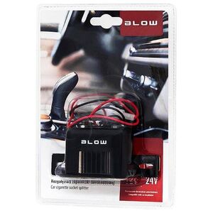 Blow Rozgałęziacz zapalniczki samochodowej 1XWT/2XGN + kabel CS-22 (5900804073710)