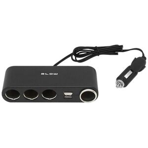Blow Rozgałęziacz zapalniczki samochodowej, 4x + 2x USB (96-875#)