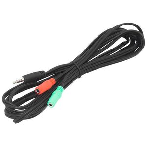 Kabel Xtreme Jack 3.5mm - Jack 3.5mm x2 3.5m czarny (2GN.3,5ST)
