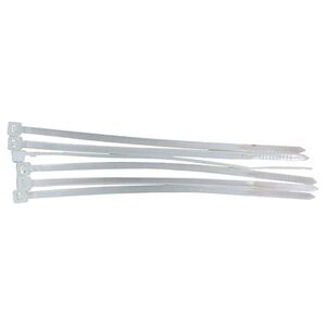 Mega Opaski zaciskowe 3,6x300mm białe 100szt. - 59230B