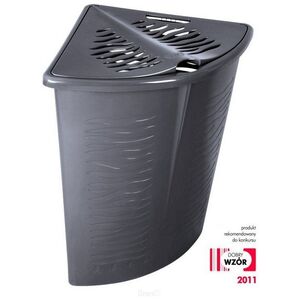 Kosz na pranie Branq Zebra 45L antracyt (BRA000065)