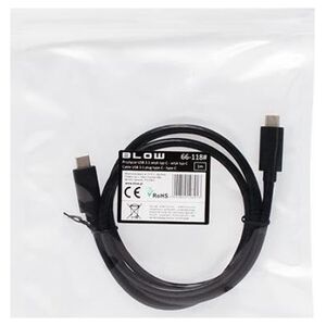 Kabel USB Blow USB-C - USB-C 1 m Czarny (66-118#)