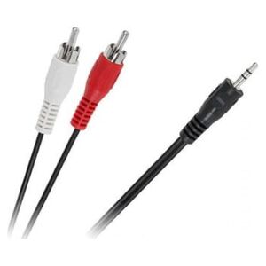 Kabel Cabletech Jack 3.5mm - RCA (Cinch) x2 1.2m czarny (LEC-KPO2747-1,2)