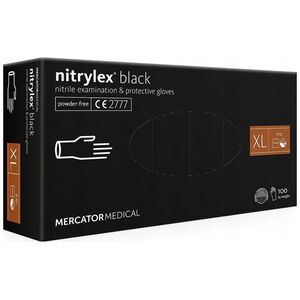 Mercator Medical rękawice diagnostyczne nitrylex black roz. XL 100szt. RD30104005