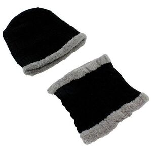 Just Fashion BQ52D CZAPKA I SZALIK ZESTAW ZIMOWY POLAR UNISEX uniwersalny