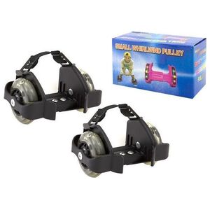 KidsToys AG234 WROTKI ROLKI ŚWIECĄCE NAKŁADKI NA BUTY ABEC uniwersalny