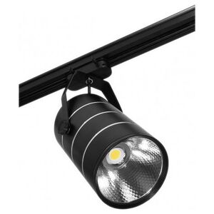 Nvox Lampa sklepowa led reflektor szynowy jednofazowy czarny 30w 2550 lm światło zimne 6000k
