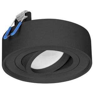 Orno SORMUS R ramka dekoracyjna oprawy punktowej, MR16/GU10 max 50W, regulowana, koło, czarna OR-OD-6169/B