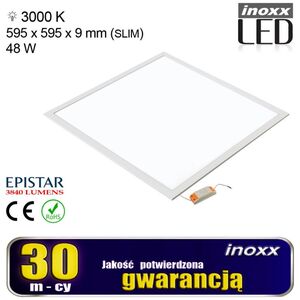 Nvox Panel led 60x60 48w lampa sufitowa kaseton 3000k ciepły