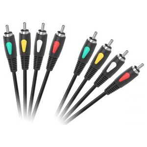 Kabel Cabletech RCA (Cinch) x4 - RCA (Cinch) x4 3m czarny (KPO4003-3.0)