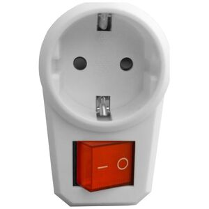 Orno ORNO Rozgałęźnik Adapter 2P-Z(Typ F) z włącznikiem