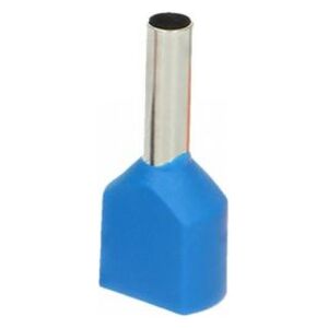 Orno Tulejka izolowana podwójna, przekrój maksymalny 1,5mm?, długość miedzianej tulejki 10mm, 100 sztuk.
