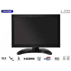 Nvox Monitor dotykowy ips open frame led 10cali vga hdmi usb av 12v 230v