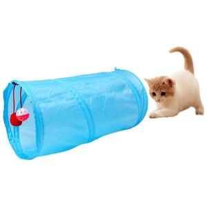 Aptel ZW8A TUNEL DLA KOTA ROZKŁADANY ZABAWKA długość 50cm niebieski