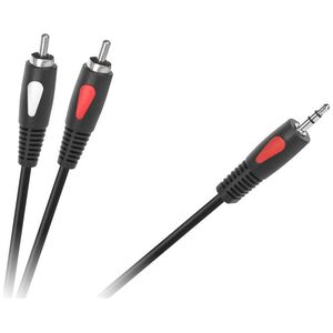 Kabel Cabletech Jack 3.5mm - RCA (Cinch) x2 1m czarny (KPO4004-10)