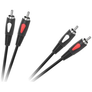 Kabel Cabletech RCA (Cinch) x2 - RCA (Cinch) x2 1.8m czarny (KPO4001-1.8)