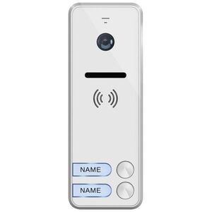 Orno Wideo kaseta 2-rodzinna z kamerą szerokokątną, kolor, wandaloodporna, diody LED, do zastosowania w systemach VIBELL