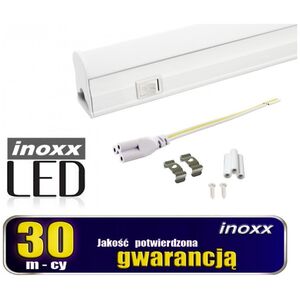 Nvox Świetlówka led liniowa t5 90cm 14w on/off neutralna 4000k lampa natynkowa zintegrowana z oprawą