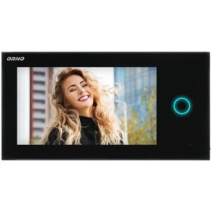 Orno Wideo monitor bezsłuchawkowy, kolorowy, LCD 7", dotykowy, WI-FI, do zestawu APPOS, otwieranie bramy, czarny